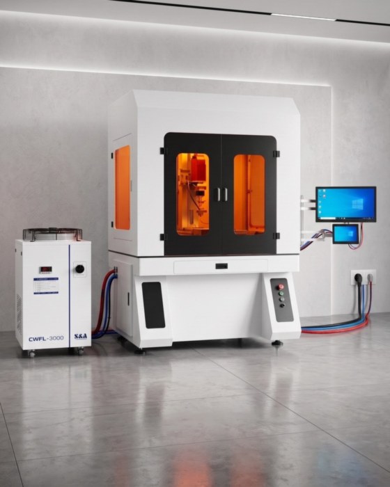 FlareLaser laser welding machine on shop floor